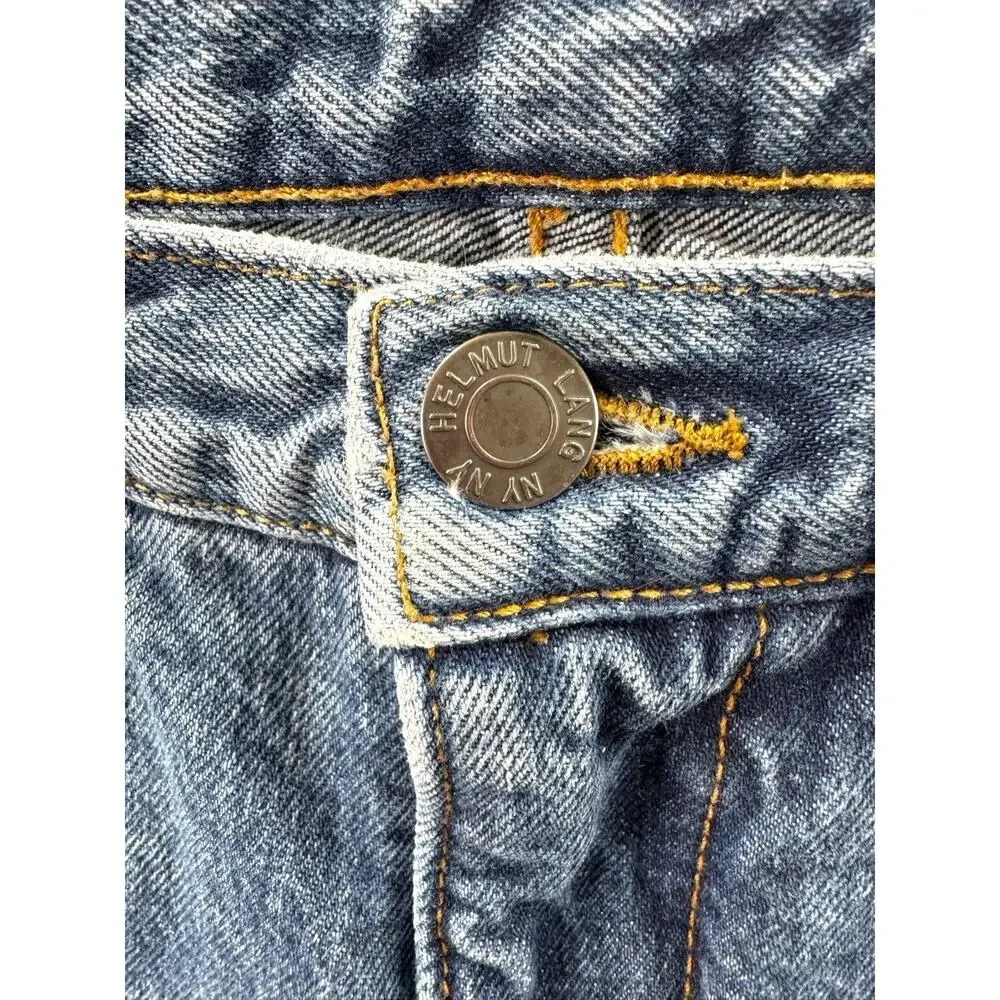 Helmut Lang MR 87 Heritage Slim Jeans Mens 30x30 Blue Denim Designer USA Made
